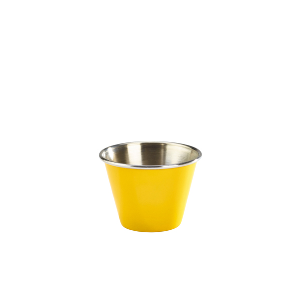 2.5 oz Genware NEV-RAMST2R Stainless Steel Ramekin Red