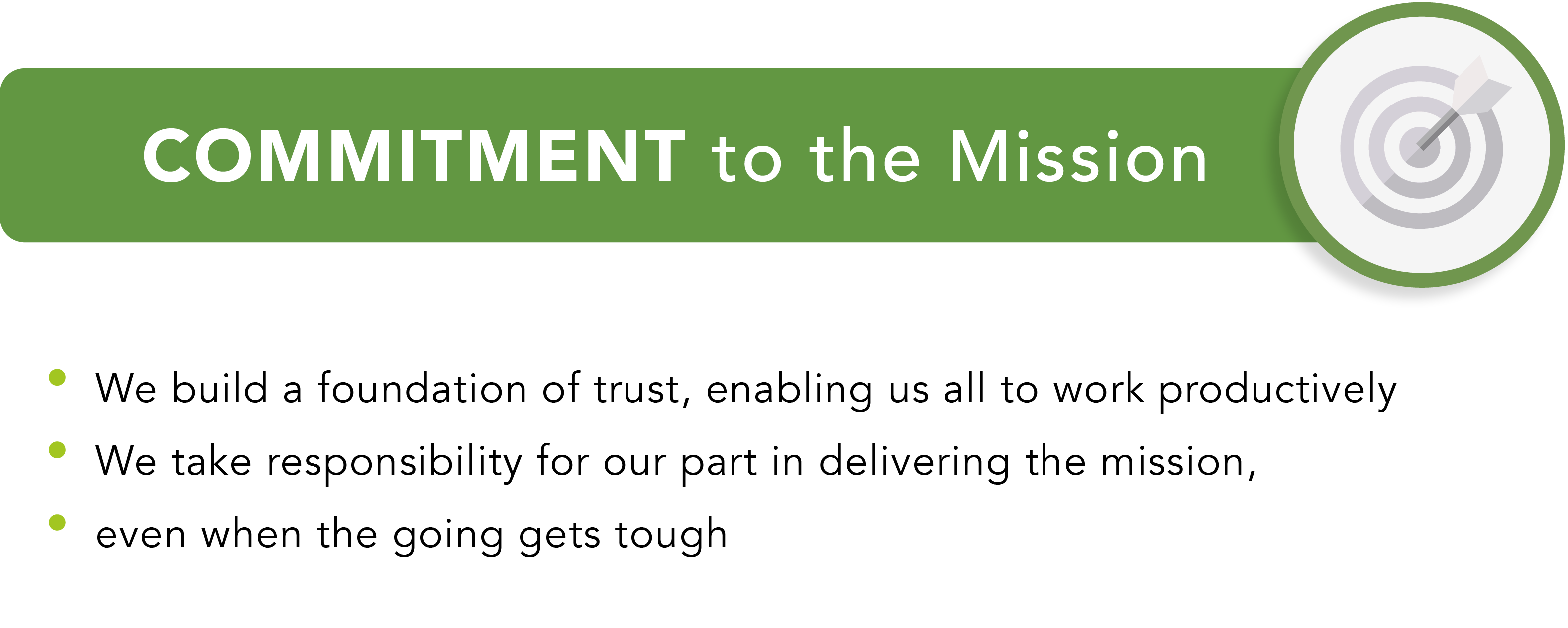 Commitment to the Mission