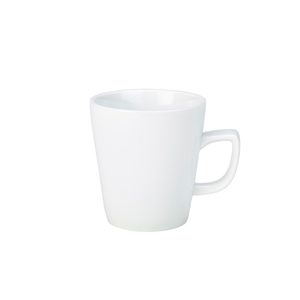 Genware White Latte Mug 34 cl 12oz Cafe Tea Coffee Cup BMUG34 Pack of 6 C8MU 