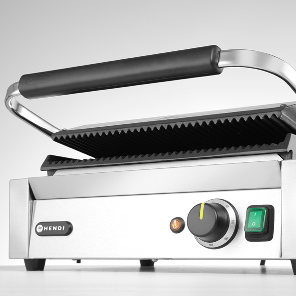 hendi-large-ribbed-contact-grill