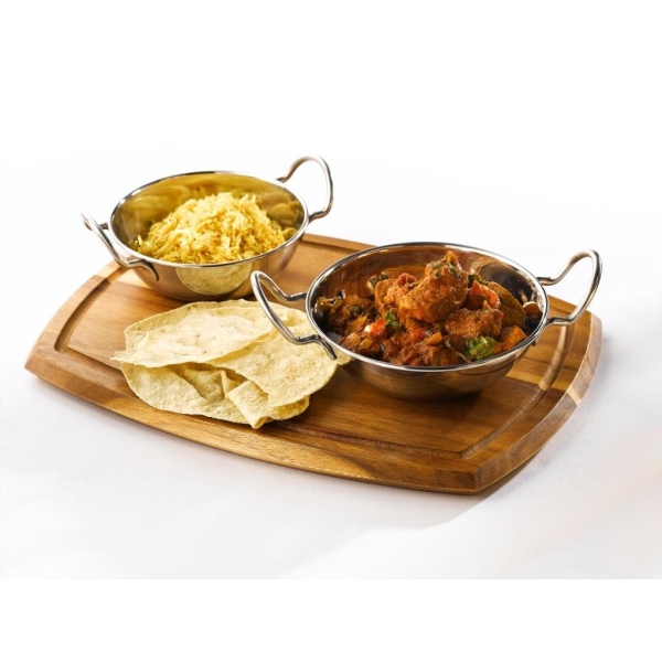 S/St.Balti Dish 15cm(6)With Handles