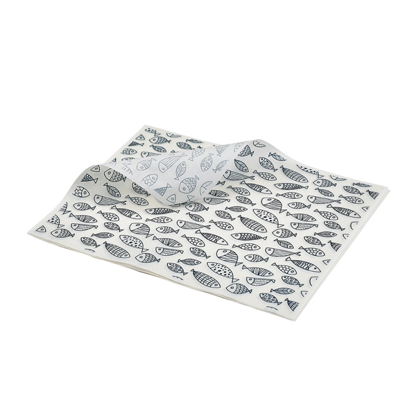 GenWare Greaseproof Paper Fish 20 x 25cm